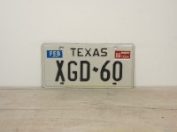 Vintage 1980s Texas License Plate XGD 60 Black White US State Ottawa Ottawa / Gatineau Area Preview