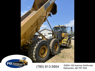 2015 John Deere 300D Articulated Dump Truck CHOICE OF TWO UNITS Enclosed air conditioned cab, Heated...