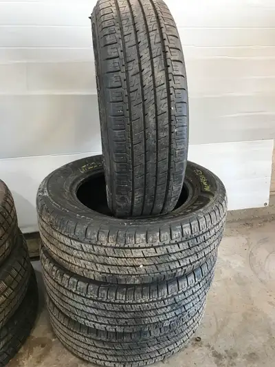 *USED GOODYEAR ASSURANCE MAXLIFE A/S 225/65R17 TIRES (4). 10/32 TREAD REMAINING. PRICED NOT INSTALLE...