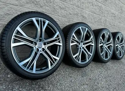 Nokian Tyres Hakkapeliitta R5 Studless Winter / Snow Tires and original 21 inch Audi A7 / S7 two-ton...