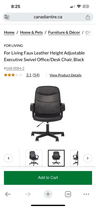 Product Details The For Living Faux Leather Adjustable Office Chair comes loaded with features to he...