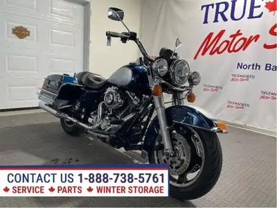 Road King POLICE at True North Motor Sports has just 43,605 miles. Strong 103 V Twin, six speed Crui...