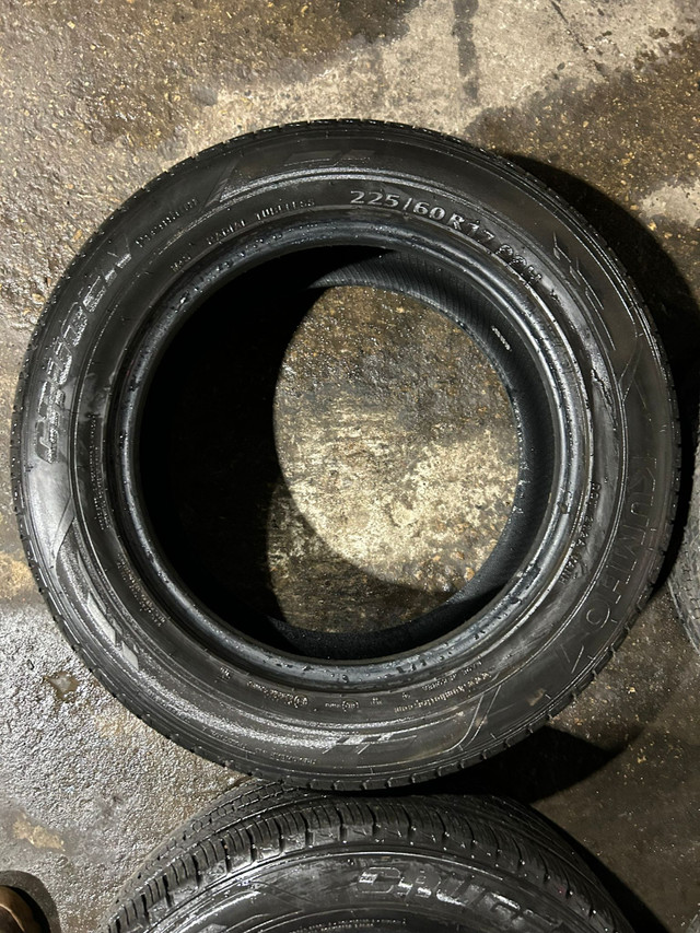 225 60 17 - TIRES - KUMHO - LIKE NEW - SET OF 4 in Tires & Rims in Kitchener / Waterloo - Image 4