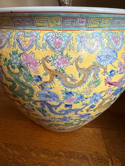 **  LARGE Fishbowl Oriental plant holder **, View more