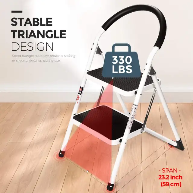 NEW 2 STEP 34" FOLDING STEP LADDER 813549 in Ladders & Scaffolding in Saskatoon - Image 4