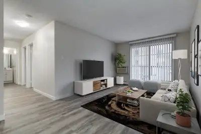 Amenities: Heat & Water Included • Keyless Entry • Balconies Suite & Building: Spacious bachelor, on...