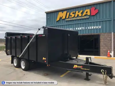 Miska Tandem Dually Dump Trailers with 102in.x16' Dump Box Call or Visit miskatrailers.com for a Cus...