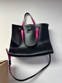 Kate Spade Arbour Hill Kyra Black Sweetheart Pink Leather