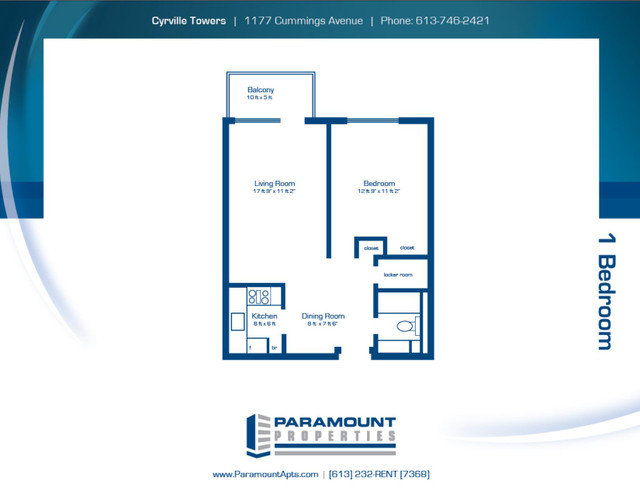 1 Bedroom Apartment - July 1st 2024 - $1649 + Hydro dans Locations longue durée  à Ottawa - Image 4