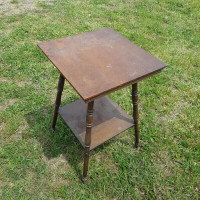 antique oak lamp table