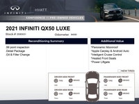 The 2021 INFINITI QX50 LUXE is a compelling luxury compact SUV that balances distinctive styling wit... (image 1)
