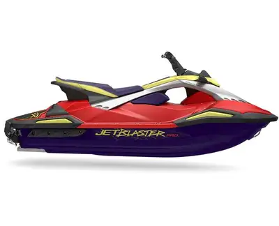 TRide full blast on the waves with Yamahas sporty JetBlaster PRO equipped with the advanced RiDE tec...