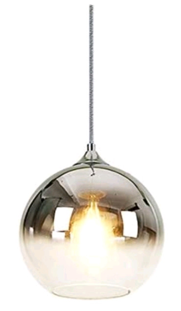 Silver Glass Pendant Light in Indoor Lighting & Fans in London