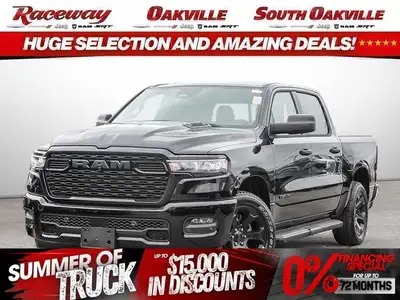 CREW CAB 4X4, CLOTH HIGH-BACK BUCKET SEATS, BLACK EXPRESS EDITION, STEEL SPORT HOOD, BLIND-SPOT MONI...