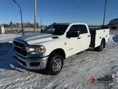 Countryside Fleet UNUSED 2024 Dodge Ram 3500 CrewCab 4x4 Utility Service Truck + 6.7L Cummins Diesel...