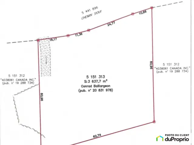 $39,450 - Residential lot for sale in Lac-des-Plages63235950027137124