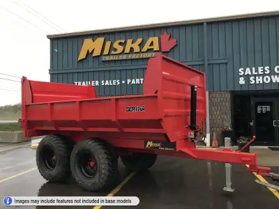 Canadian Made Offroad & Farm Dump Trailers at Miska Trailers From nimble 1 Ton Manual Dumps perfect...