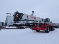 2001 Linkbelt RTC8060 Rough 60 Ton Terrain Crane Picker HRS: 13,493 Cummins 5.9L Motor B Series 110f... (image 2)