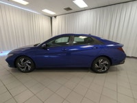 Finished in Blue with a Black interior, this used 2025 Hyundai Elantra Preferred offers modern style... (image 4)