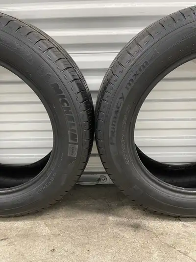 Pair2: 225/60R18 100H Michelin Primacy MXM4. FIRM $240: Two Used All Season Tires. FIRM Tires Tread...