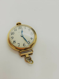 Fine Quality Vintage Waltham 14k Solid Gold wind up pocket Watch