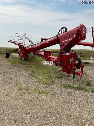2023 and 2024 Farm King grain augers for sale. 13" and 16" augers in stock. Ranging from 85' to 124'...