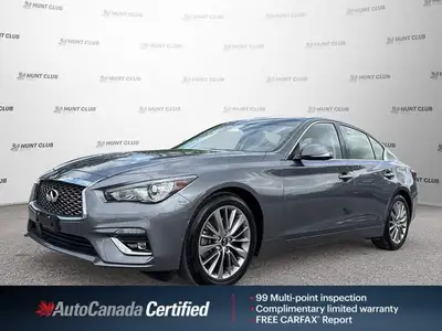 *ONE OWNER, CLEAN CARFAX, AUTO CANADA CERTIFIED PRE-OWNED, *INFINITI InTouch dual-display system (8-...