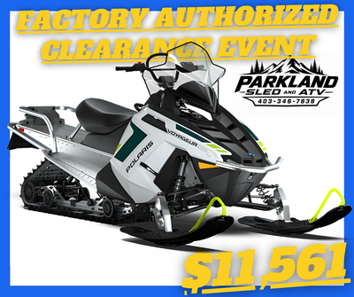 $1500 REBATE ENDS OCT 31! 2025 POLARIS Voyageur 155 550. WHITE-BLACK, VELOCITY SHOCKS, WIND DEFLECTO...