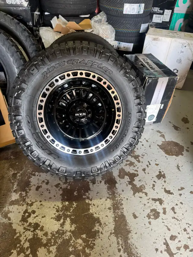 Four New 18 5x127 RTX Off-Road rims w/ 305/60R18 Nitto Grapplers in Tires & Rims in Oakville / Halton Region - Image 2