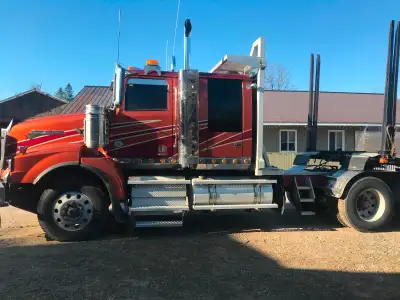 Work wanted for log truck. Willing to work during half loads. Looking for local work not interested...
