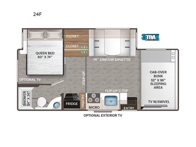 2023 Thor Motor Coach Four Winds 24F in RVs & Motorhomes in Kamloops - Image 3