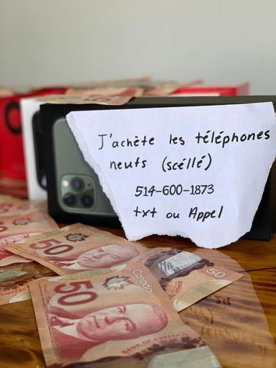 Je paye Ca$$h pour votre Iphone qui est neuf (scelle)!!, View more