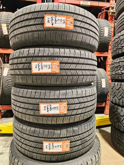 Set of 4 Good Used P215/60R26 Michelin Defender TH Size: P215/60R26 Brand: Michelin Defender TH Load...