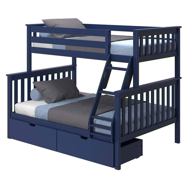 New Solid Wood Twin Over Full Bunk Bed with Storage Drawers in Other in Regina - Image 6