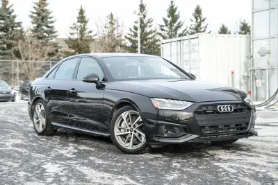 AUDI A4 2024 AWD GROUPE KOMFORT, Sièges en cuir, siège conducteur à réglages électriques, sièges cha...