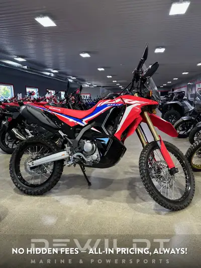 Honda CRF300L Rally Dual Sport Motorcycle Our CRF300L line of dual-sports is incredibly popular. And...