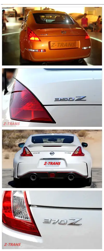 NEW Nissan rear logo metal chrome and black color. please visit our website at www.z-trans.com 2003-...