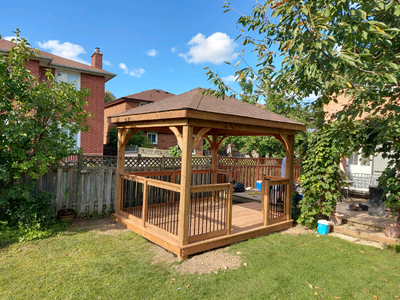 Wooden gazebo, View more