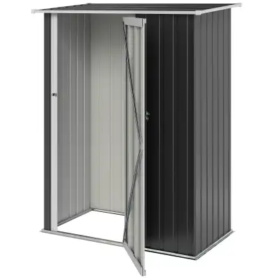 5 x 3ft Outdoor Storage Shed Metal Garden Shed Cabanon with Slop, View more