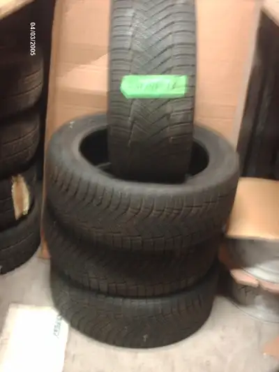 "SEASON'S SPECIAL": slightly used (2 seasons, less than 10K ) set of "IceZero FR" tires, 245/45-18 1...