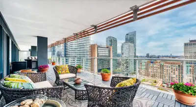 Price: $880,524 / $3,340/mo Luxury Living At The Teahouse Condos - 2 Bed + Den - Wrap-Around Terrace...