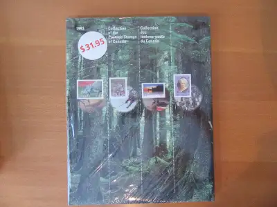Collection-souvenir annuelle émise dans un livre telle qu'offerte à l'origine par Postes Canada. Con...