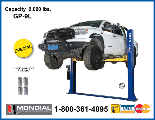 GP9L Two post hoist Auto lift Hydraulic Car lift 9000lbs CSA NEW in Heavy Equipment Parts & Accessories in Kingston