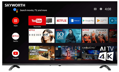 SKYWORTH 55 INCH, OLED, 4K ANDROID SMART TV $699.00 NO TAX!!, View more