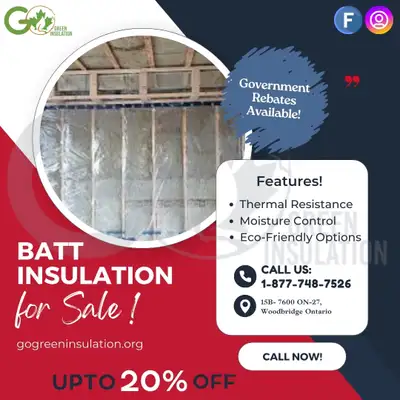 Save on Energy Bills with Quality Batt Insulation !!, View more