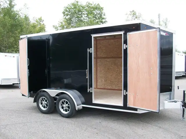 2025 Weberlane Aluminium 7' x 14' v-nose 2 essieux glissiere CON in Cargo & Utility Trailers in Laval / North Shore - Image 13