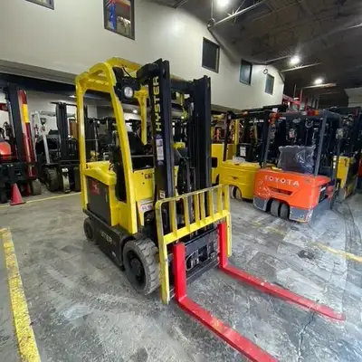 We're offering an exclusive deal on a 2017 Hyster 5000lb electric lift truck that is now available i...