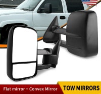 Pair Manual Tow Mirrors Textured Black for 99-07 Chevy Silverado City of Toronto Toronto (GTA) Preview
