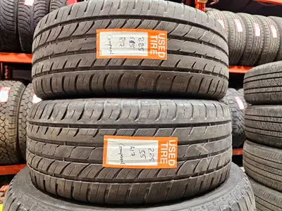 A pair of good used P225/55R17 Compasal Smacher install and balance $220 Loose purchase $85 each Tre...