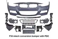 F30 Mtech front bumper bracket for PDC included no fog light